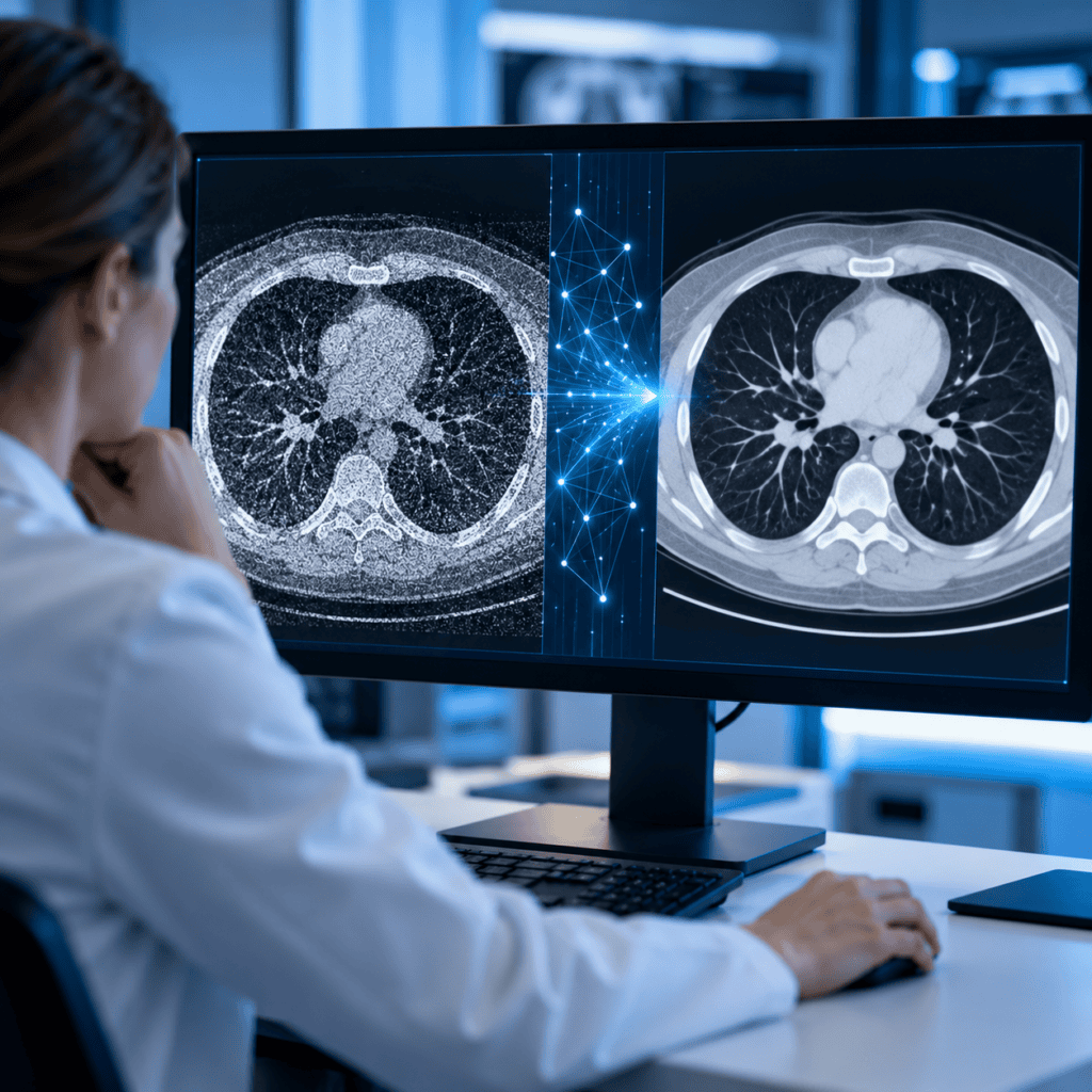 KI-gestützte Bildrekonstruktion in der Radiologie am Beispiel einer CT-Untersuchung