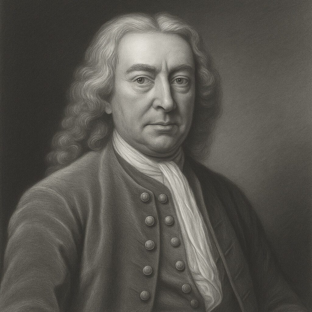 acques Winslow Porträt in Schwarz-Weiss im klassischen Bleistiftstil mit abgedunkeltem Hintergrund