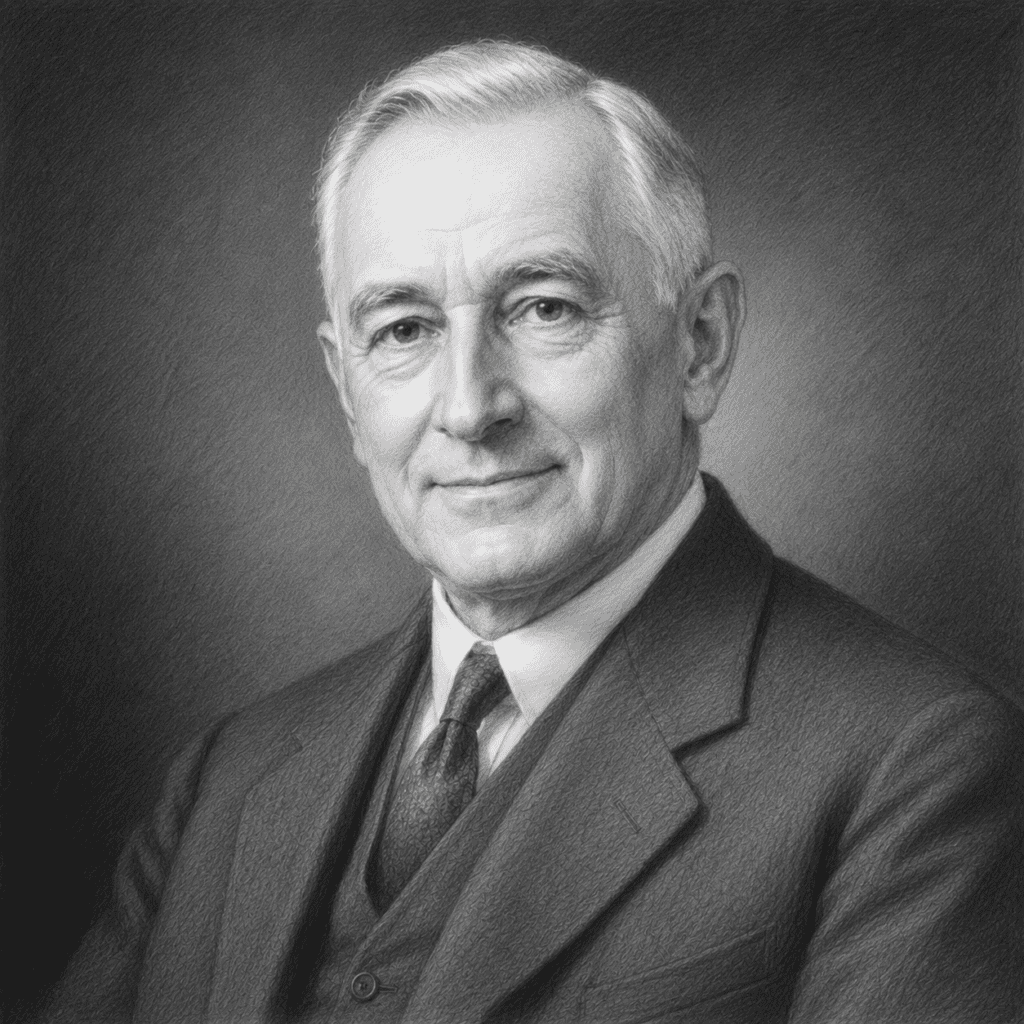 KI-generierte Darstellung von Christopher Addison (1869–1951), britischer Anatom, Chirurg und Politiker.