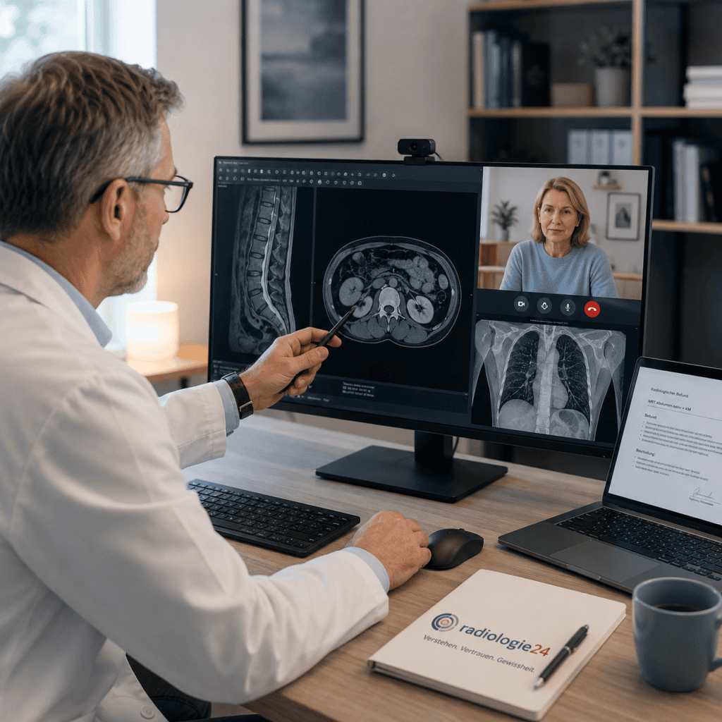 Experten-Zweitmeinung Radiologie mit unabhängiger Bildbeurteilung und Online-Beratung