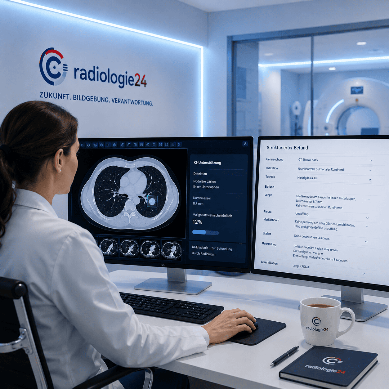 KI-gestützte Bildanalyse und strukturierte Befundung in der Radiologie