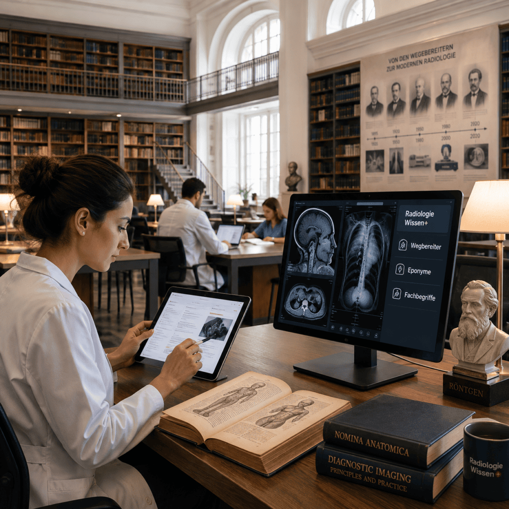 Radiologie Wissen+ – digitales Fachwissen und historische Medizingeschichte in einer Bibliothek