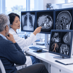 Bildgebende Diagnostik mit Röntgen, Ultraschall, CT, MRI, Mammografie und Gefässdarstellung