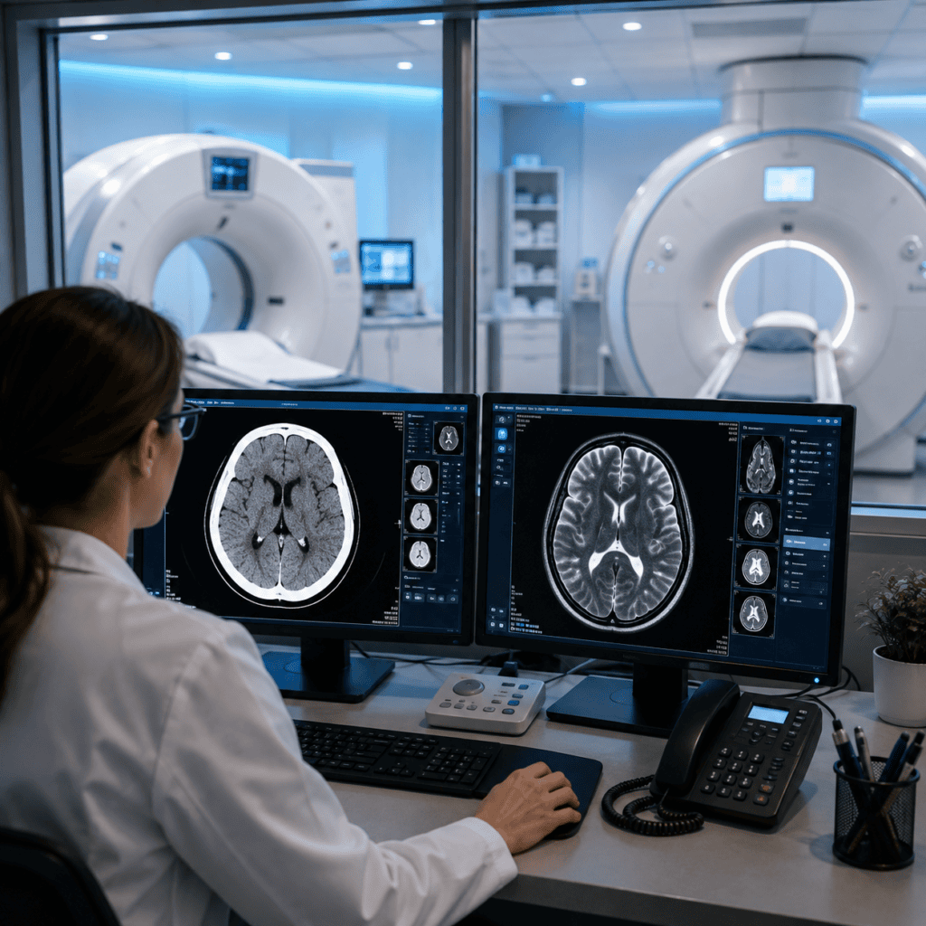 CT oder MRI – Vergleich der Bildgebung am radiologischen Befundarbeitsplatz
