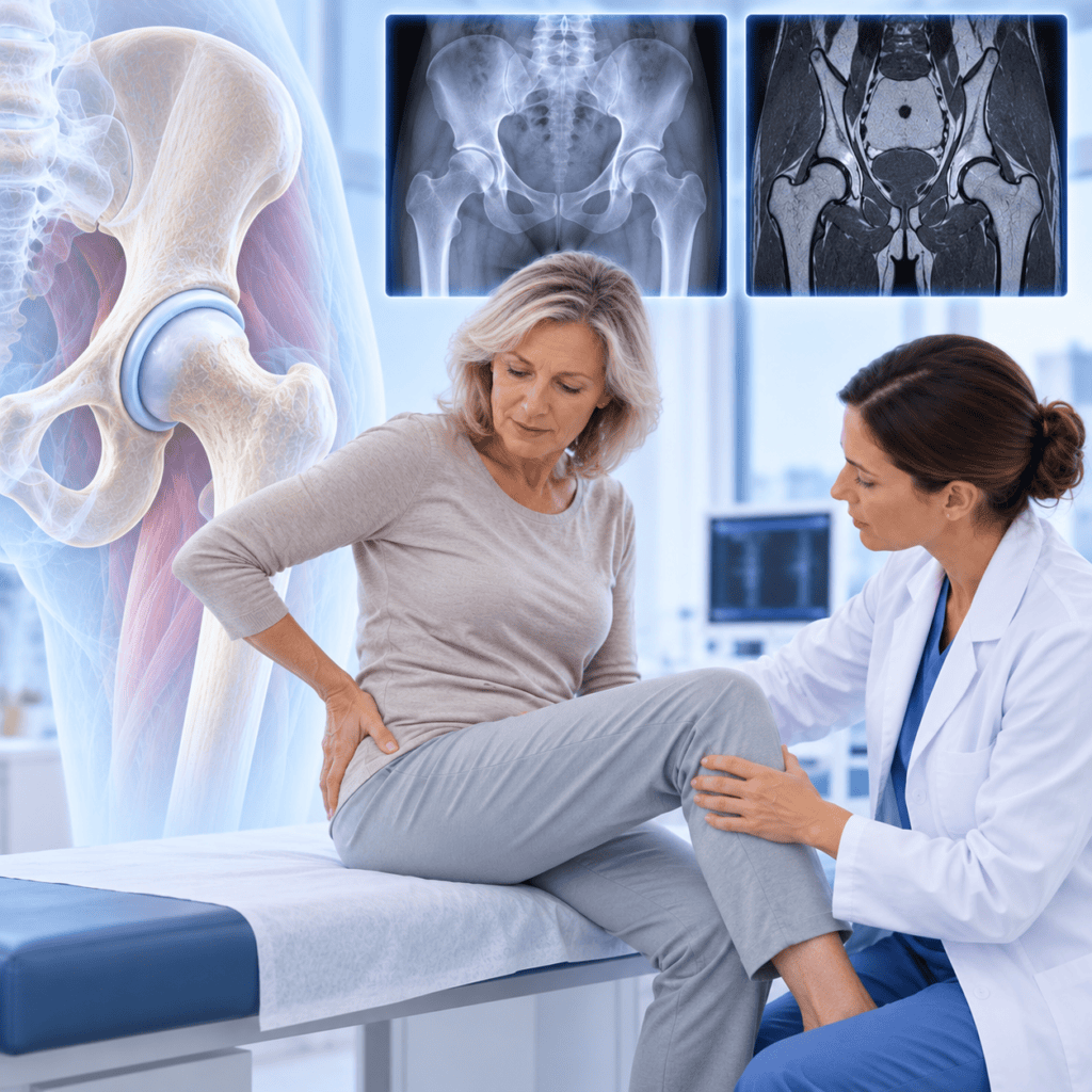 Hüftschmerzen – bildgebende Diagnostik mit Röntgen und MRI