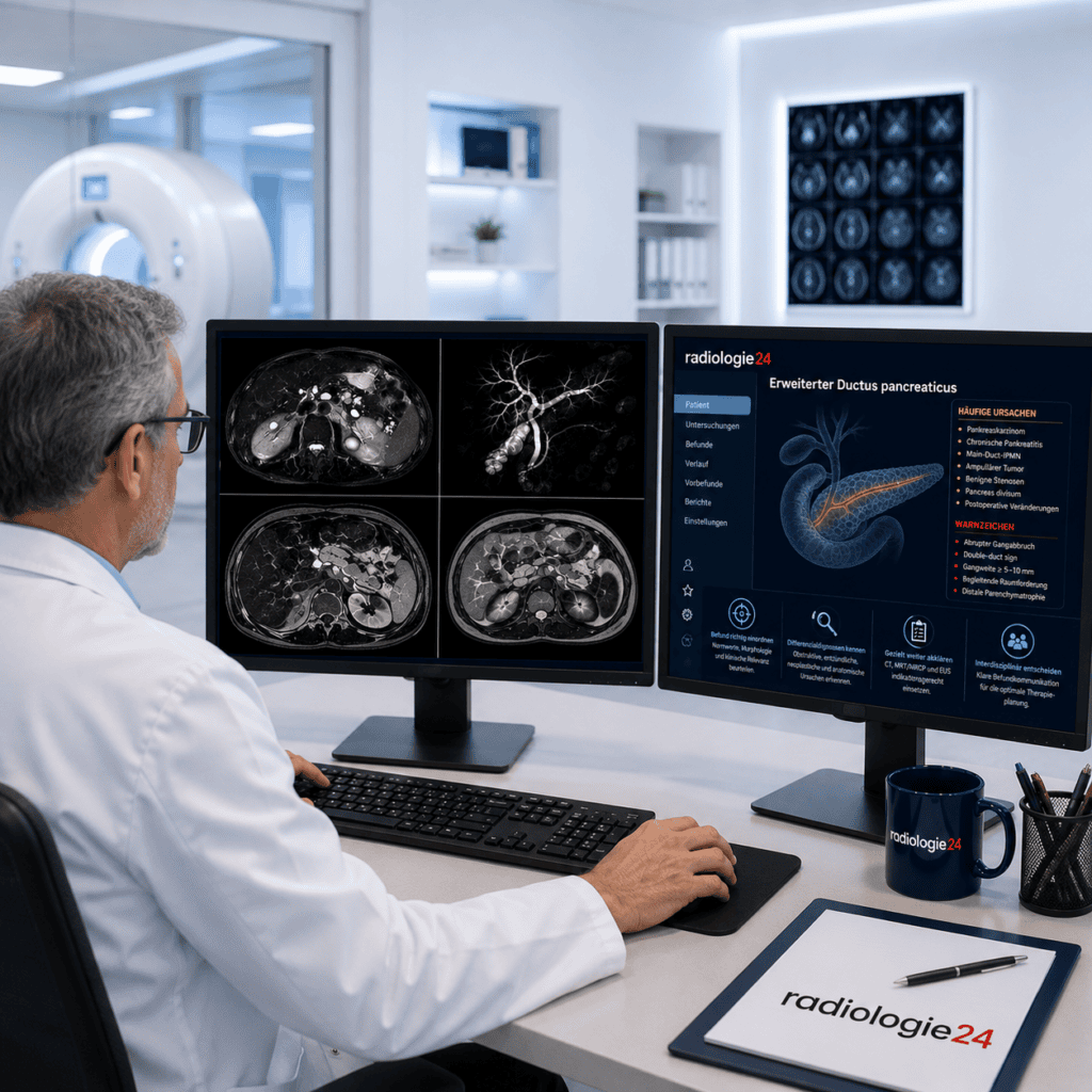IPMN vom Seitenasttyp in MRI und MRCP am radiologischen Befundarbeitsplatz