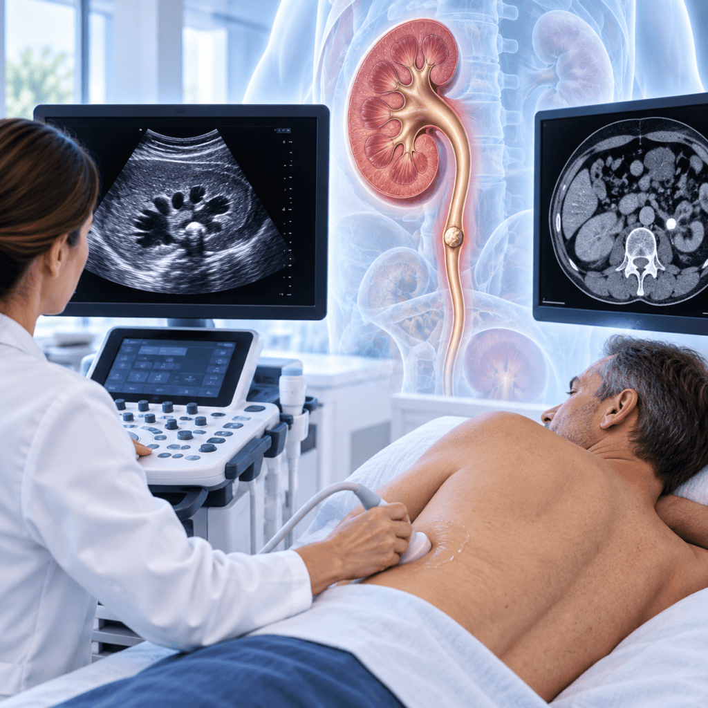 Nierenstein – bildgebende Diagnostik mit Ultraschall und CT