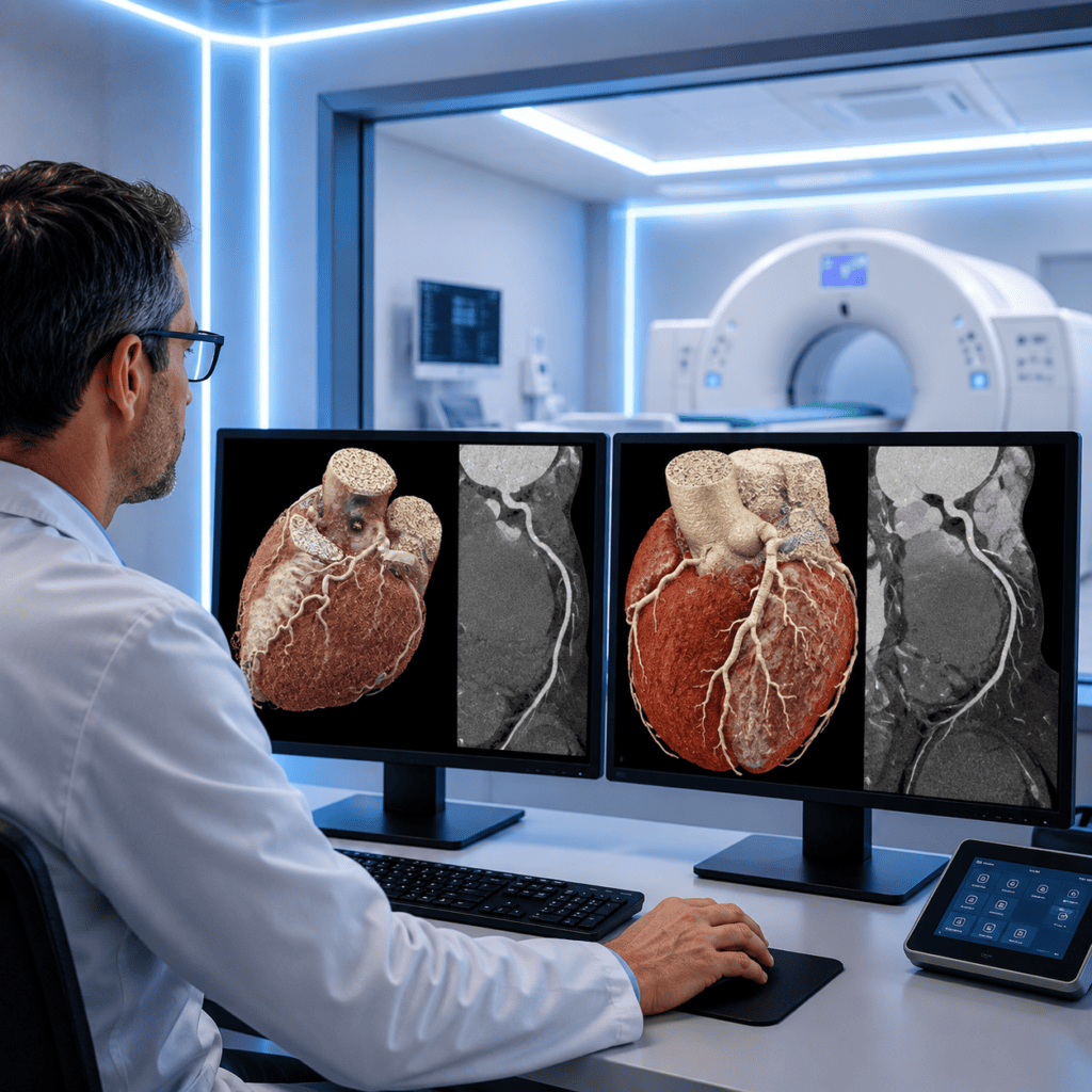 Vergleich von Dual-Energy CT und Photon-Counting CT in der kardialen Bildgebung
