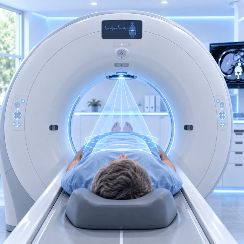 Röntgenstrahlung bei einer CT-Untersuchung