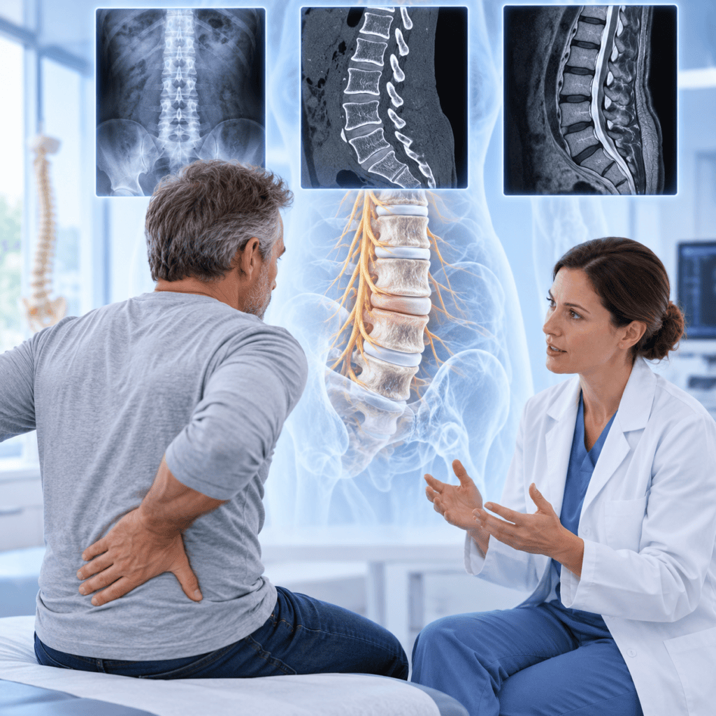 Rückenschmerzen – bildgebende Diagnostik mit Röntgen, CT und MRI